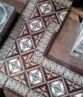 Cement tile frieze 15x15cm, 8m