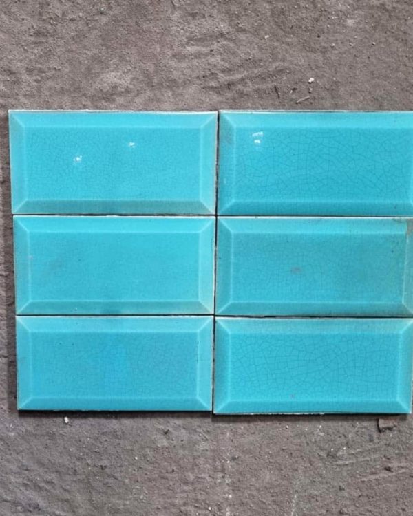 Carreau de faïence métro turquoise 2,7m²