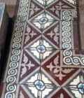 Cement tile border 15x15cm, 8m top