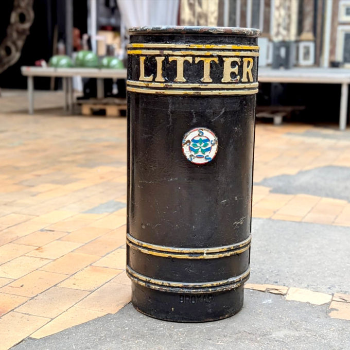 Former London garbage can