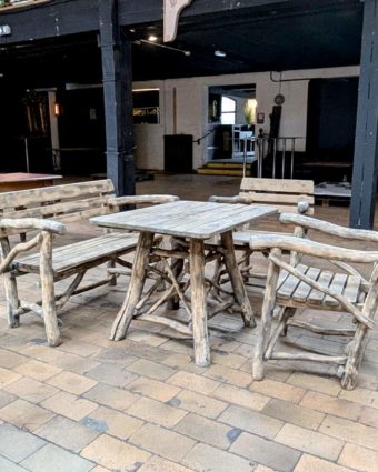 Brutalist garden furniture