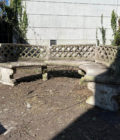 Banc en pierre reconstituées