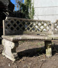 Banc en pierre reconstituées