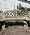 Banc en pierre reconstituées
