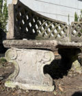Banc en pierre reconstituées