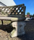 Banc en pierre reconstituées
