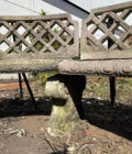 Banc en pierre reconstituées