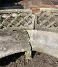 Banc en pierre reconstituées