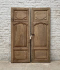Double porte de placard décapée style Louis XV 120x175cm