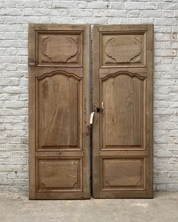 Louis XV style stripped double cupboard door 120x175cm