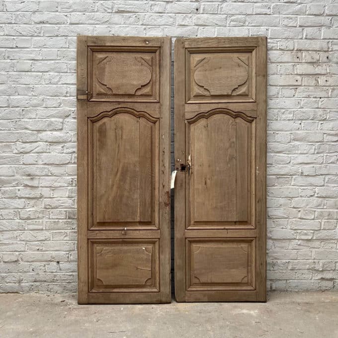 Louis XV style stripped double cupboard door 120x175cm