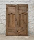 Double porte de placard décapée style Louis XV 120x175cm