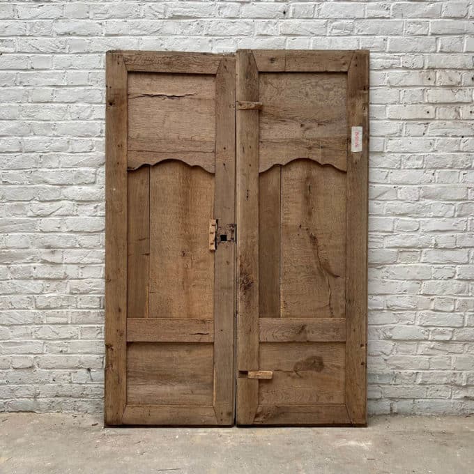 Louis XV style stripped double cupboard door 120x175cm