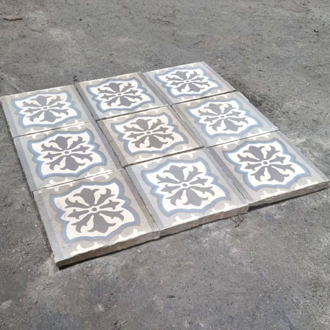 11.6m² cement tiles