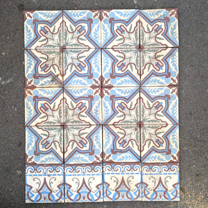 19m² cement tiles