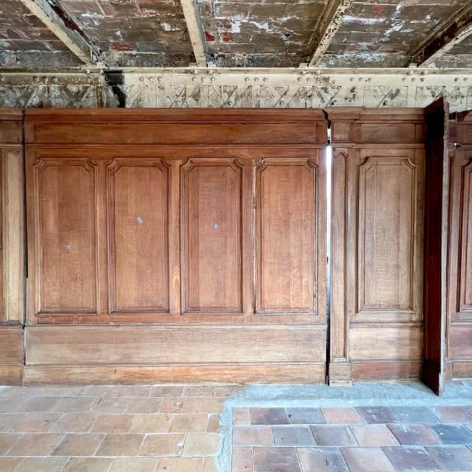 Louis XV style oak panelling 6m linear