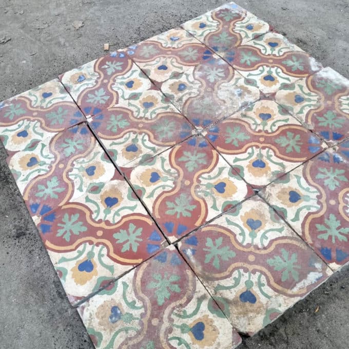 Carreaux de ciment anciens et Carrelage Materiaux Authentiques