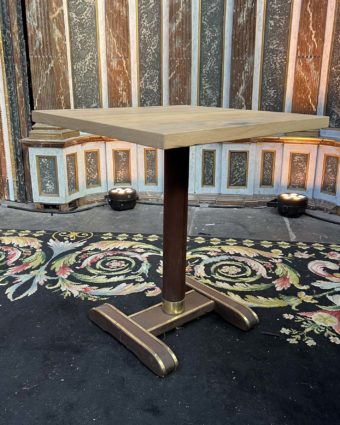 Renovated bistro table 64x64x74 cm