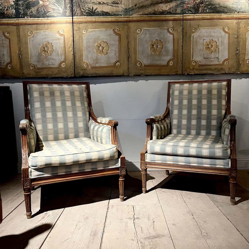 Pair of Louis XVI armchairs