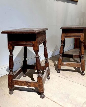 Paire de tabouret side