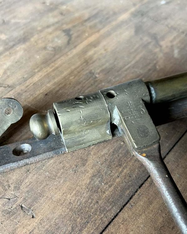 Antique brass groom details