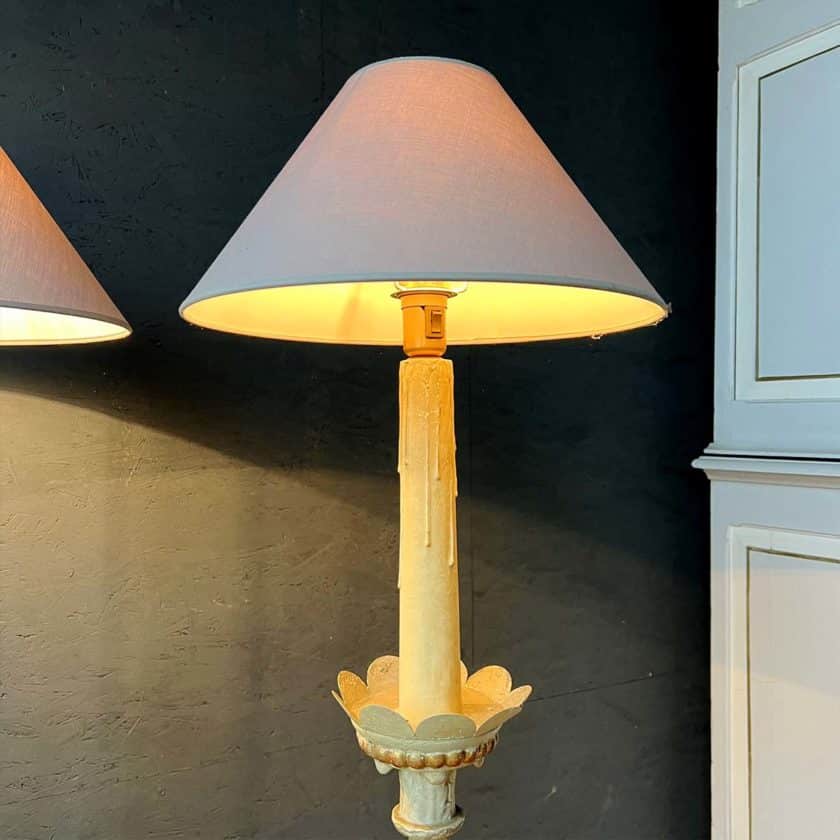 Pair of top floor lamps