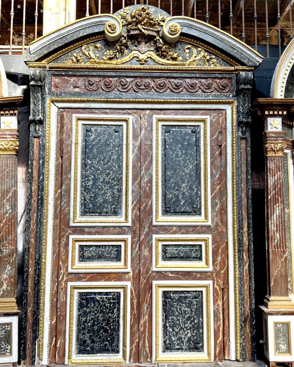 Porte décoratif imitation marbre