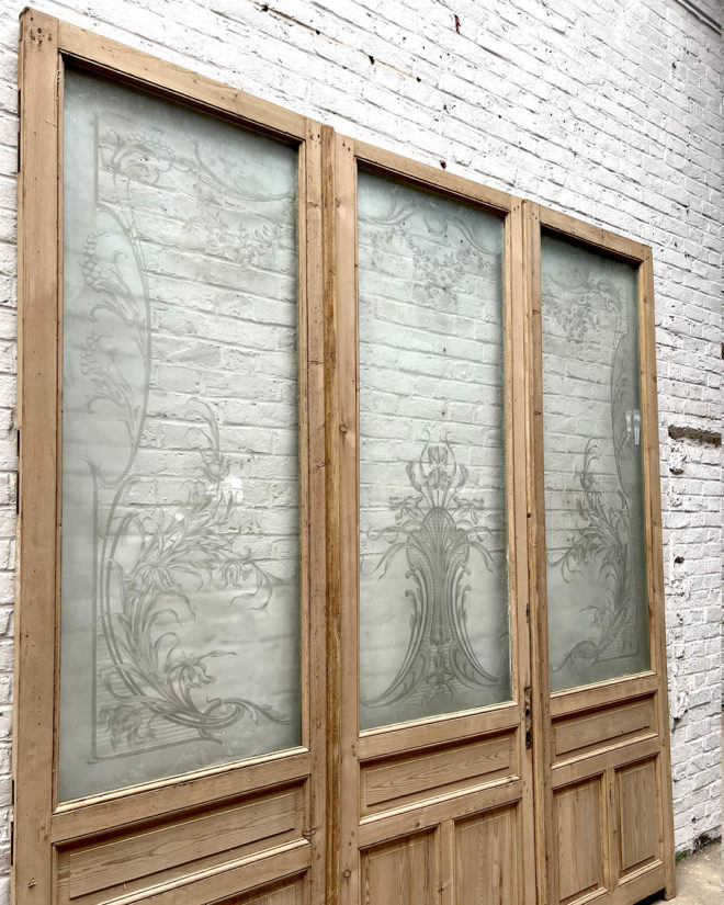 Triptyque en verre gravé top