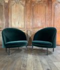 Pair of arflex delfino armchairs