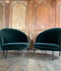 Pair of arflex delfino armchairs