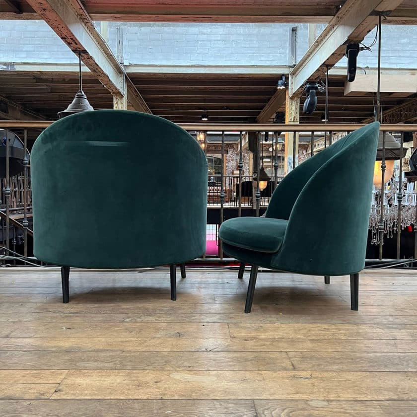 Pair of arflex delfino armchairs