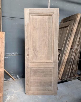 Porte ancienne en chêne décapée 83x218cm
