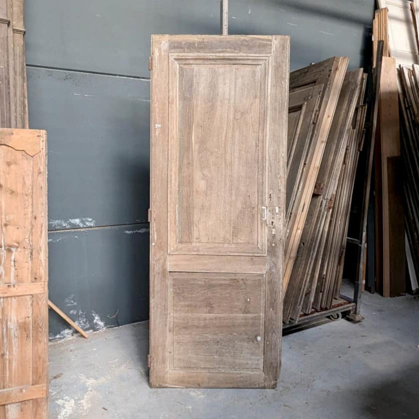 Antique stripped oak door 83x218cm