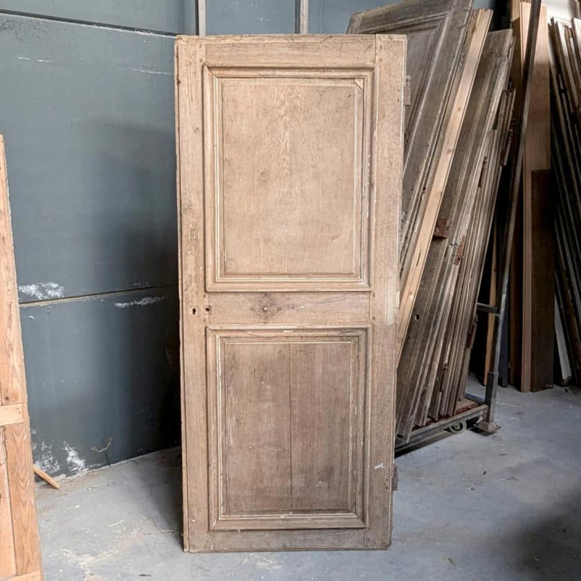 Antique stripped oak door 83x196cm