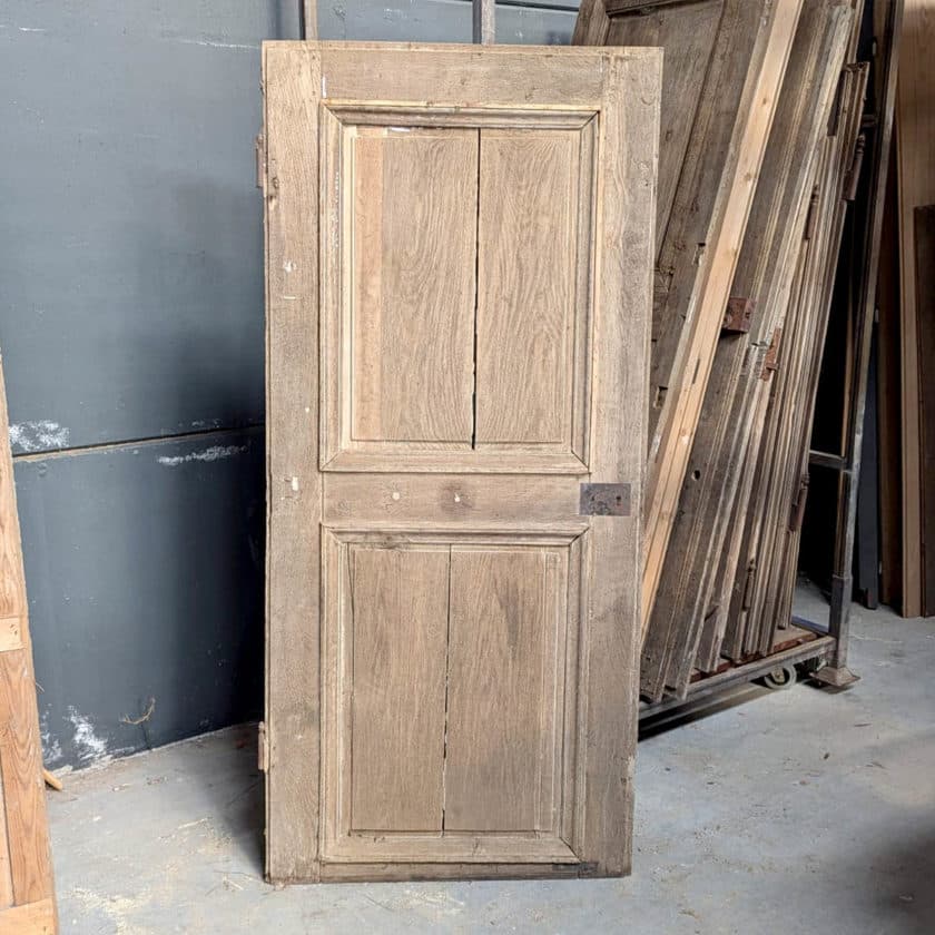 Antique stripped oak door 84x183cm