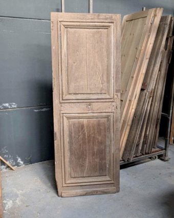 Porte ancienne en chêne décapée 76x205cm