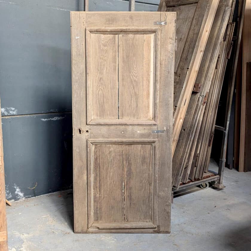 Antique stripped oak door 84x183cm