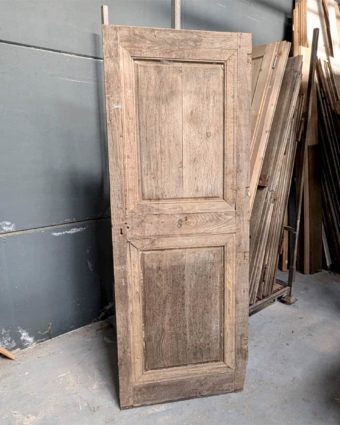 Porte ancienne en chêne décapée 76x205cm