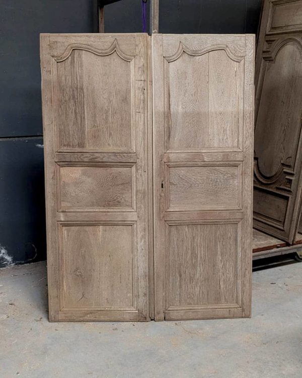 Double porte de placard en chêne 110x151cm