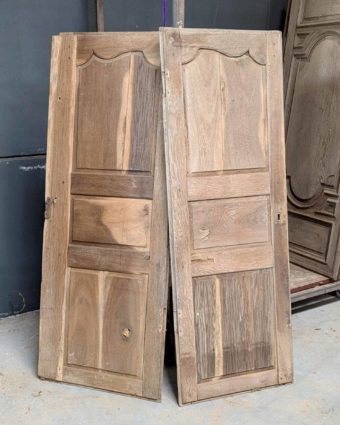 Double porte de placard en chêne 110x151cm