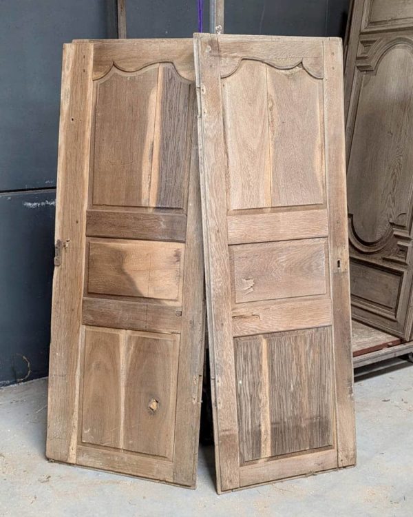 Double porte de placard en chêne 110x151cm