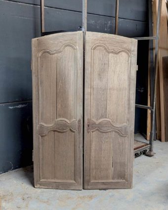 Double porte de placard en chêne 108x171cm