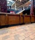 Oak countertop facade with black marble top, 15m