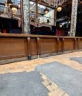Oak countertop facade with black marble top, 15m