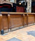 Oak countertop facade with black marble top, 15m