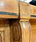 Oak countertop facade with black marble top, 15m