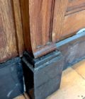 Oak countertop facade with black marble top, 15m