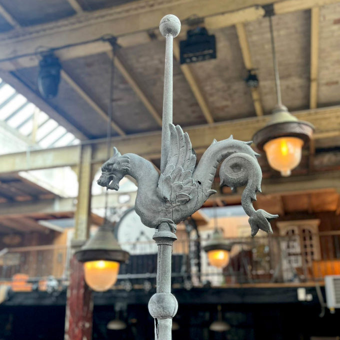 Zinc roof weathervane