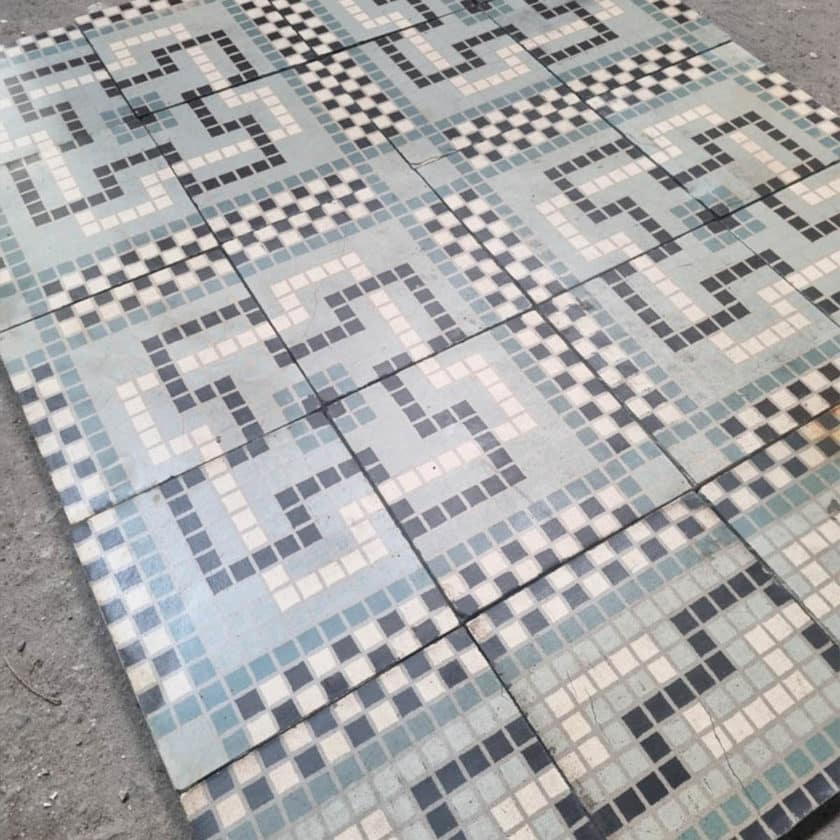 Carreaux de ciment motif mosaïque 1,6m²