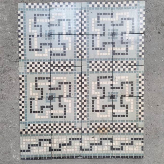 Carreaux de ciment motif mosaïque 1,6m²